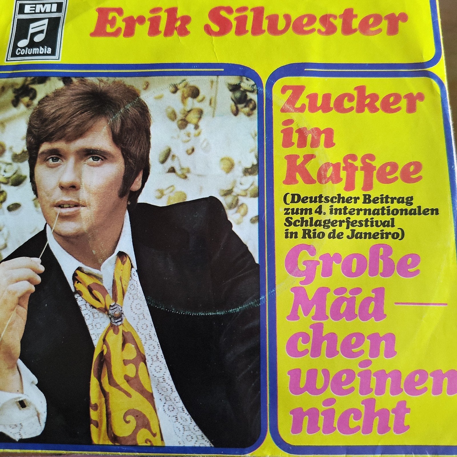 Erik Silvester - Zucker im Kaffee  Große Mädchen weinen nich, Ophalen of Verzenden, Gebruikt, 7 inch