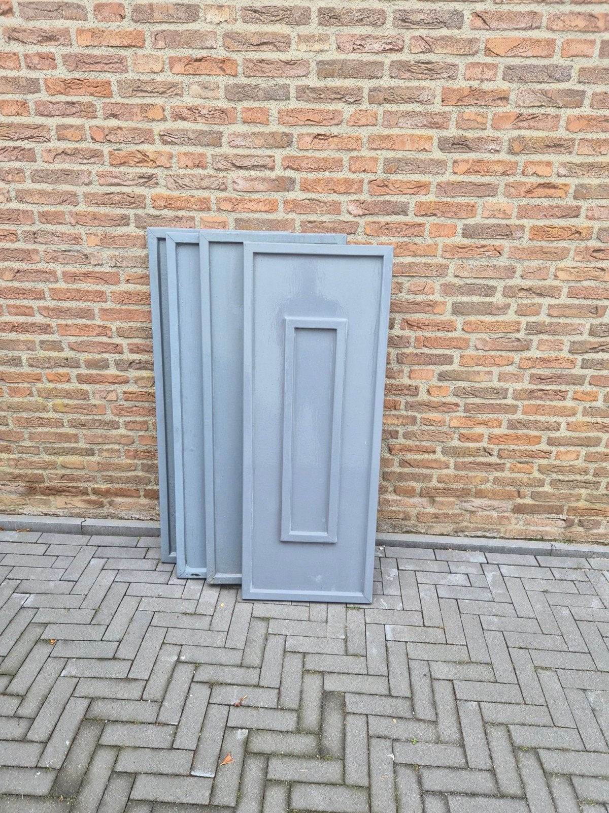 4 (sier) luiken, Doe-het-zelf en Verbouw, Deuren en Horren, Ophalen, Hout, Minder dan 200 cm