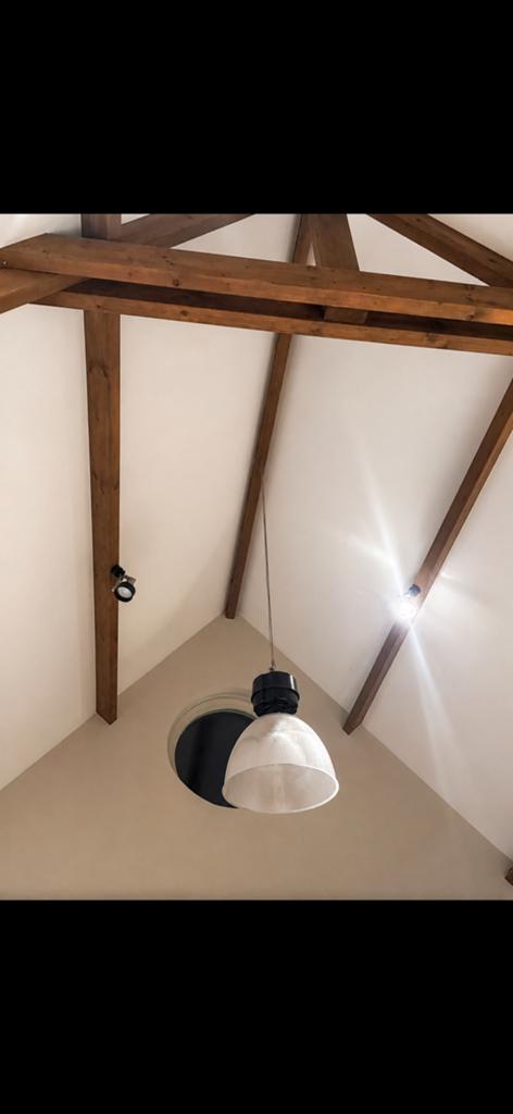 Industriele hanglamp, Ophalen of Verzenden, Zo goed als nieuw, Minder dan 50 cm