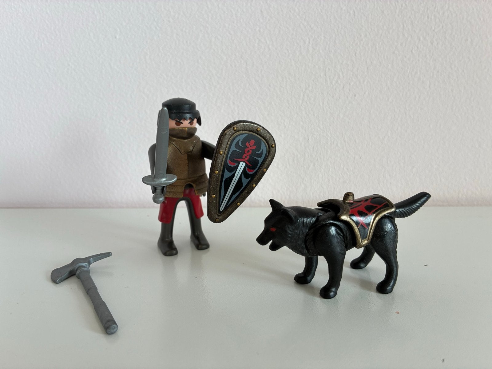 Playmobil Ridder met Wolf en Accessoires, Ophalen of Verzenden, Zo goed als nieuw