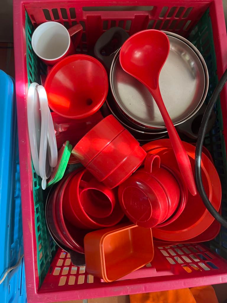 Camping servies en pannen - Ideaal voor kamperen!, Ophalen of Verzenden, Gebruikt