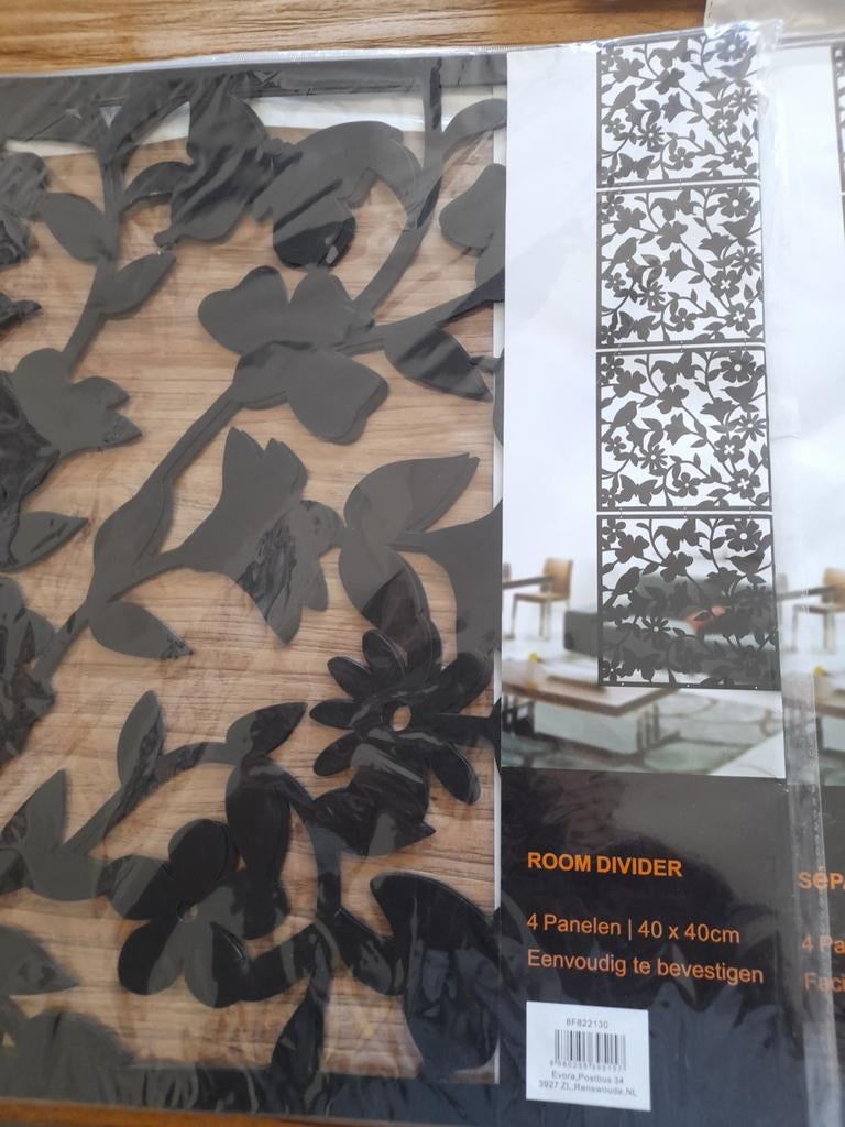 Room divider panelen met bloemenpatroon, Ophalen of Verzenden, Nieuw