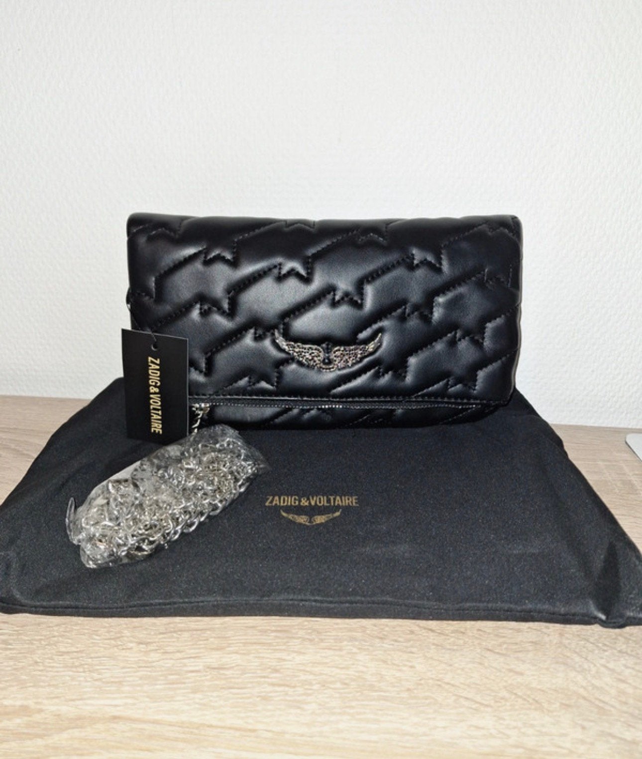Zadig & Voltaire tas, Verzenden, Nieuw, Zwart, Schoudertasje