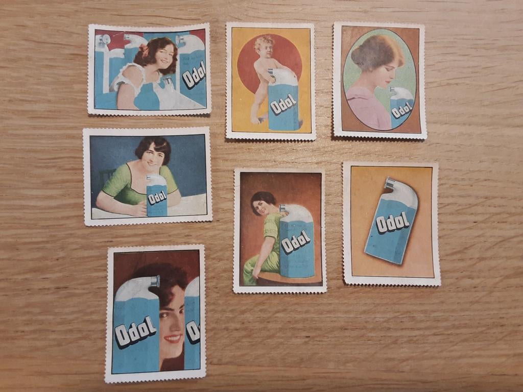 7 Sluitzegels Odol mondverzorging, Ophalen of Verzenden