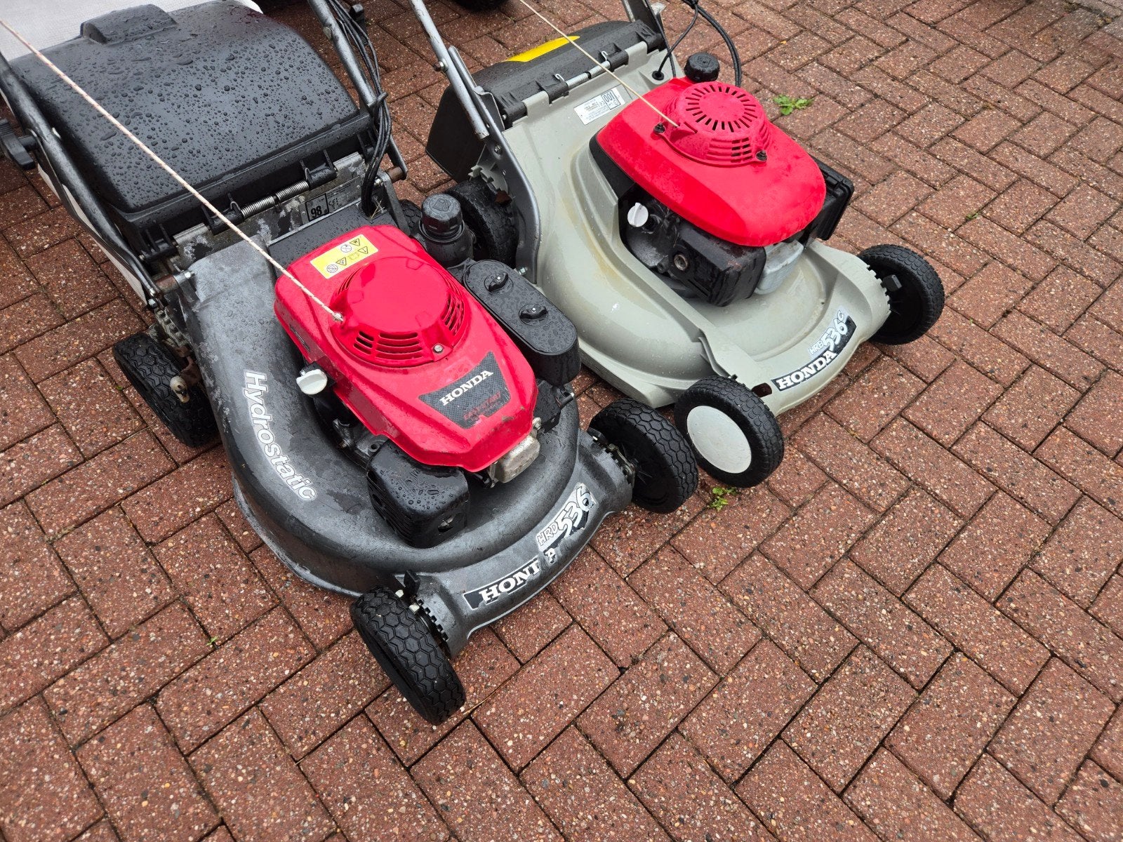 grasmaaier  honda hrd 536 honda 536c, Tuin en Terras, Ophalen, Gebruikt, Honda, Opvangbak