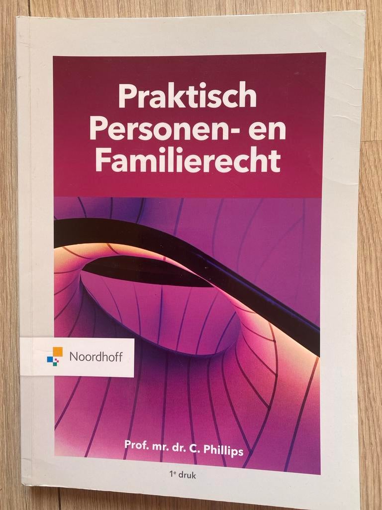 Praktisch Personen- en Familierecht - Prof. mr. dr. C. Phill, Ophalen of Verzenden, Gamma, Gelezen, HBO