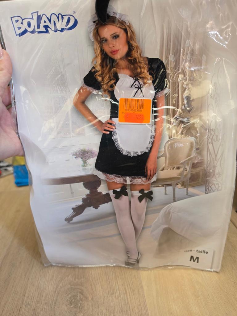 Nieuw in verpakking! Sexy schoonmaakster outfit maat M 3x, Ophalen of Verzenden, Nieuw, Carnaval