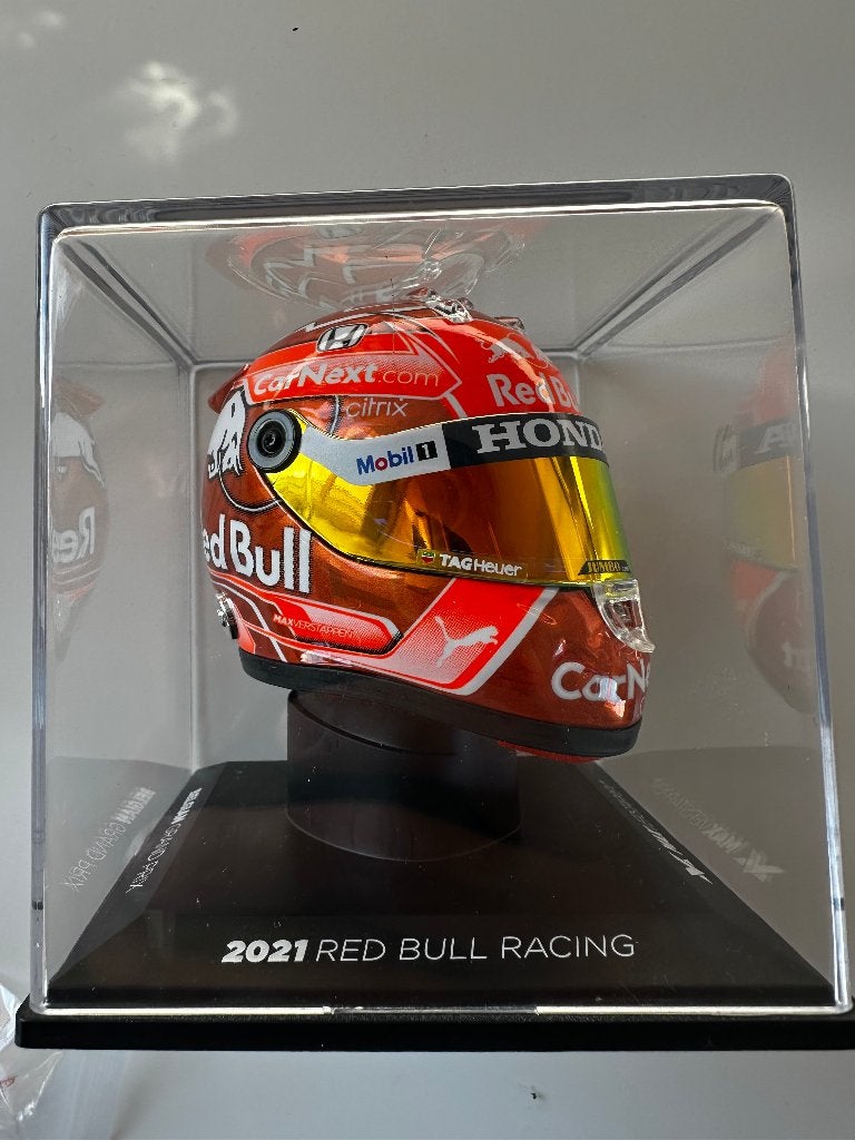Official F1 Max Verstappen Scale Helmet Belgian GP 2021 1:4, Verzamelen, Ophalen of Verzenden, Nieuw, Formule 1