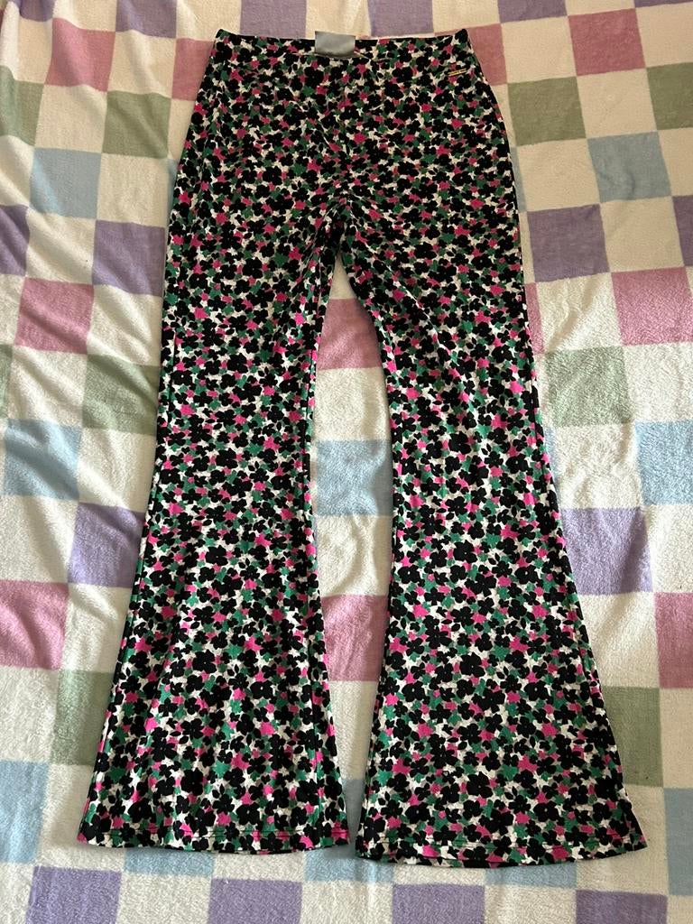 Colourful Rebel flared pants vrolijke bloem, maat XL, Ophalen of Verzenden, Nieuw, Maat 46/48 (XL) of groter, Lang