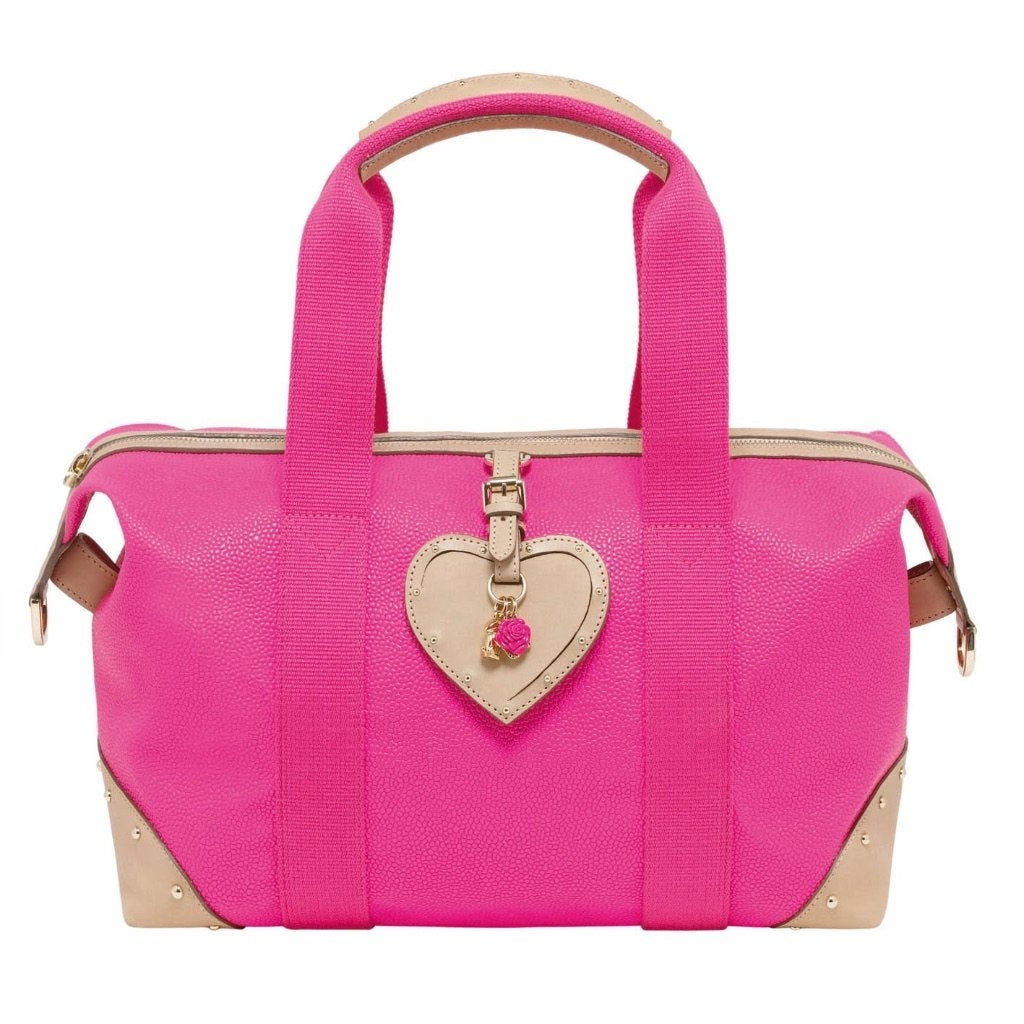 GEZOCHT: Mulberry Jessie Clipper Hot Pink Scotchgrain tassen, 40 tot 60 cm, 30 cm of meer, Gebruikt, Minder dan 35 cm