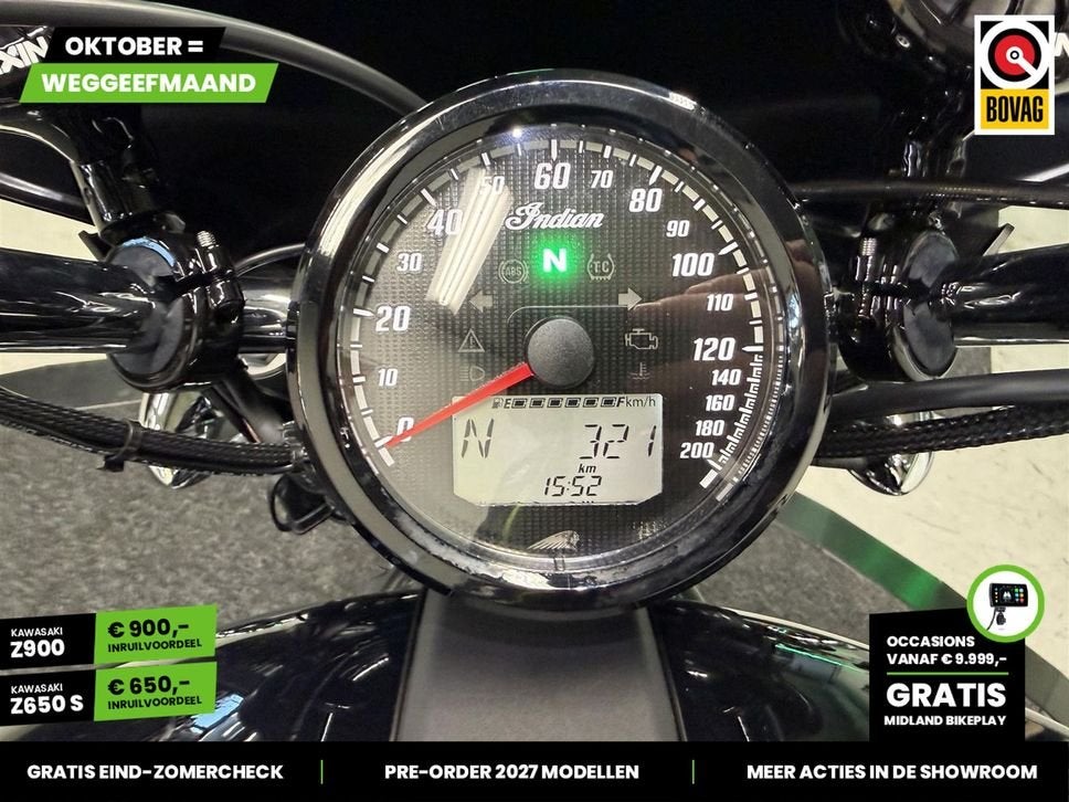 Indian Scout Classic 1250 (bj 2024) 300 km, Motoren, 2 cilinders, Onbekend, Meer dan 35 kW, Indian