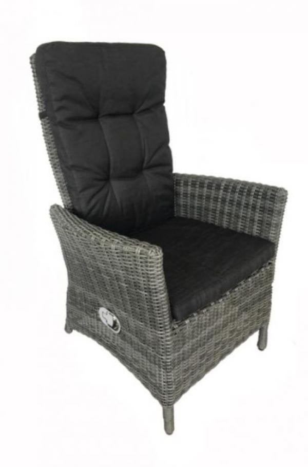 H&G wicker tuinstoel met verstelbare rug dmv gasveer, Ophalen, Overige materialen, Drie, Home&Garden