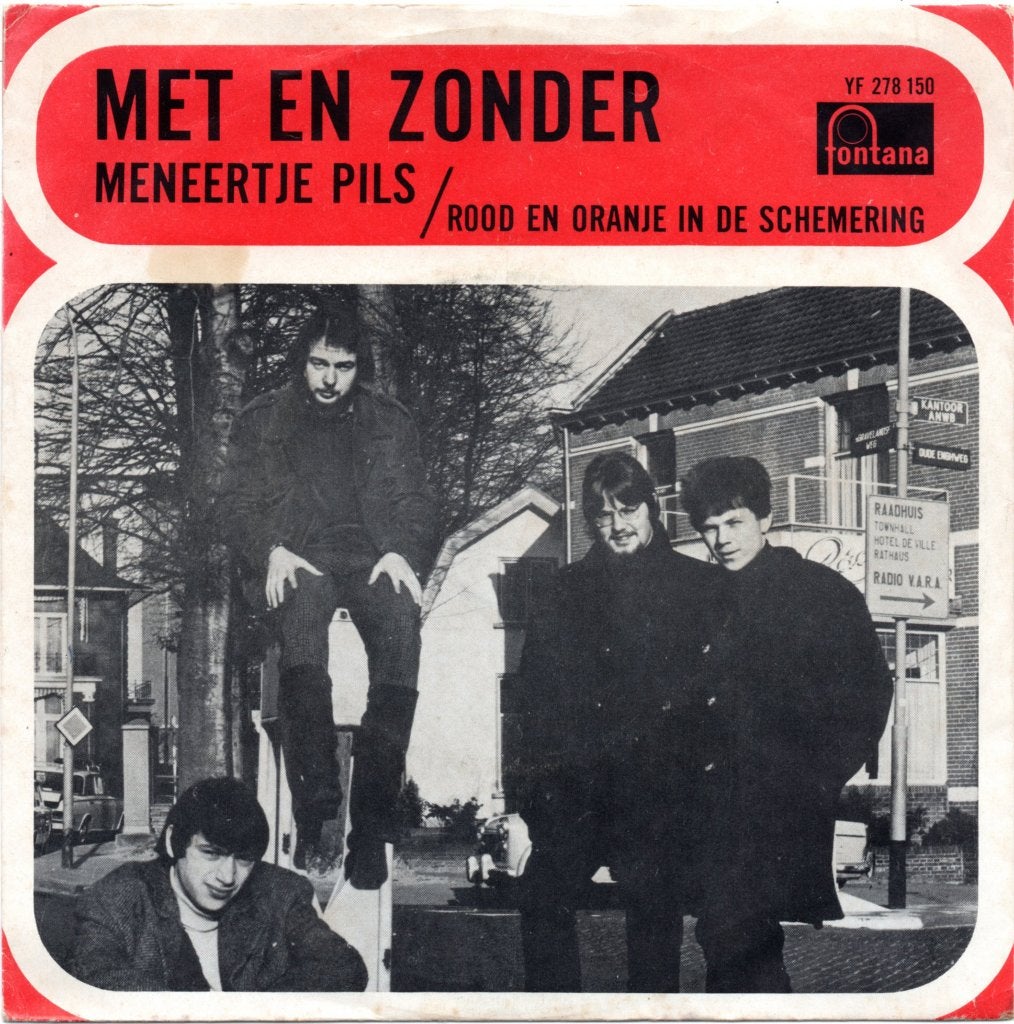 1967 Nederbeat piraat - MET EN ZONDER - Meneertje Pils, Cd's en Dvd's, Vinyl Singles, Gebruikt, Fotohoes, 7 inch, Ophalen of Verzenden