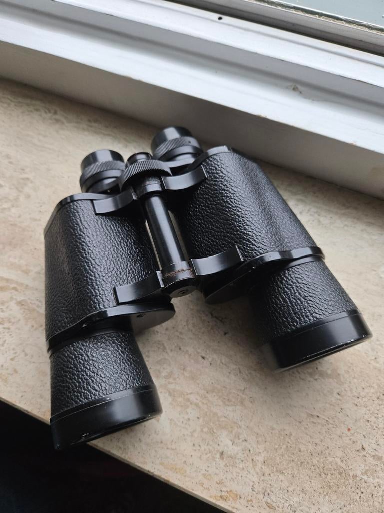 Vendorama Redex 7x50 vintage verrekijker, Gebruikt, Verzenden, Minder dan 8x, Porro (met knik)
