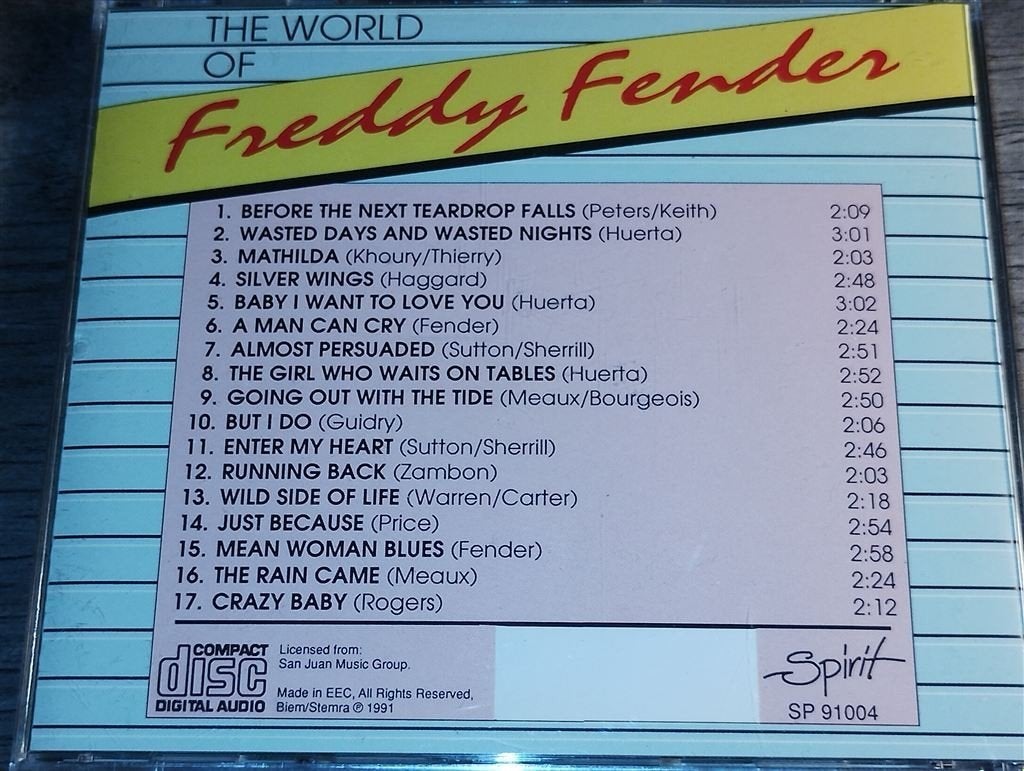 Freddy Fender - The World Of, Ophalen of Verzenden, Zo goed als nieuw