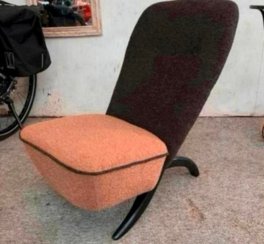 Fauteuil Vintage design Congo chair Theo Ruth Artifort 1950s, Ophalen of Verzenden, Zo goed als nieuw