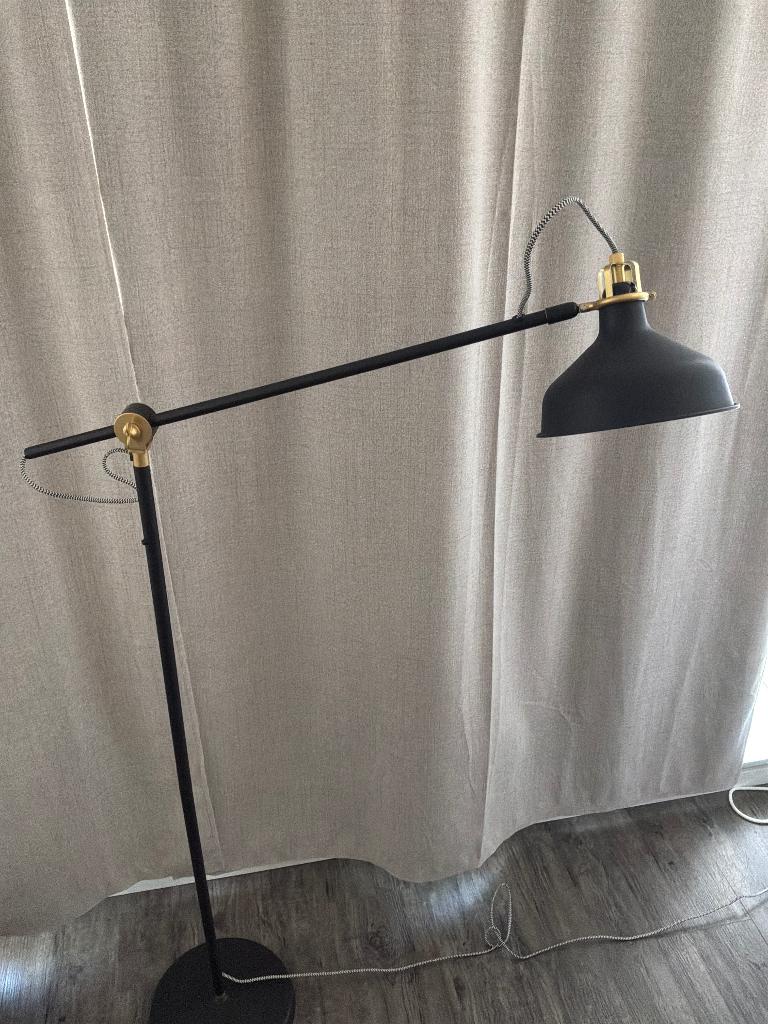 Randarp staande/lees lamp, 30 tot 60 watt, Led-lamp, Zo goed als nieuw, E27 (groot)