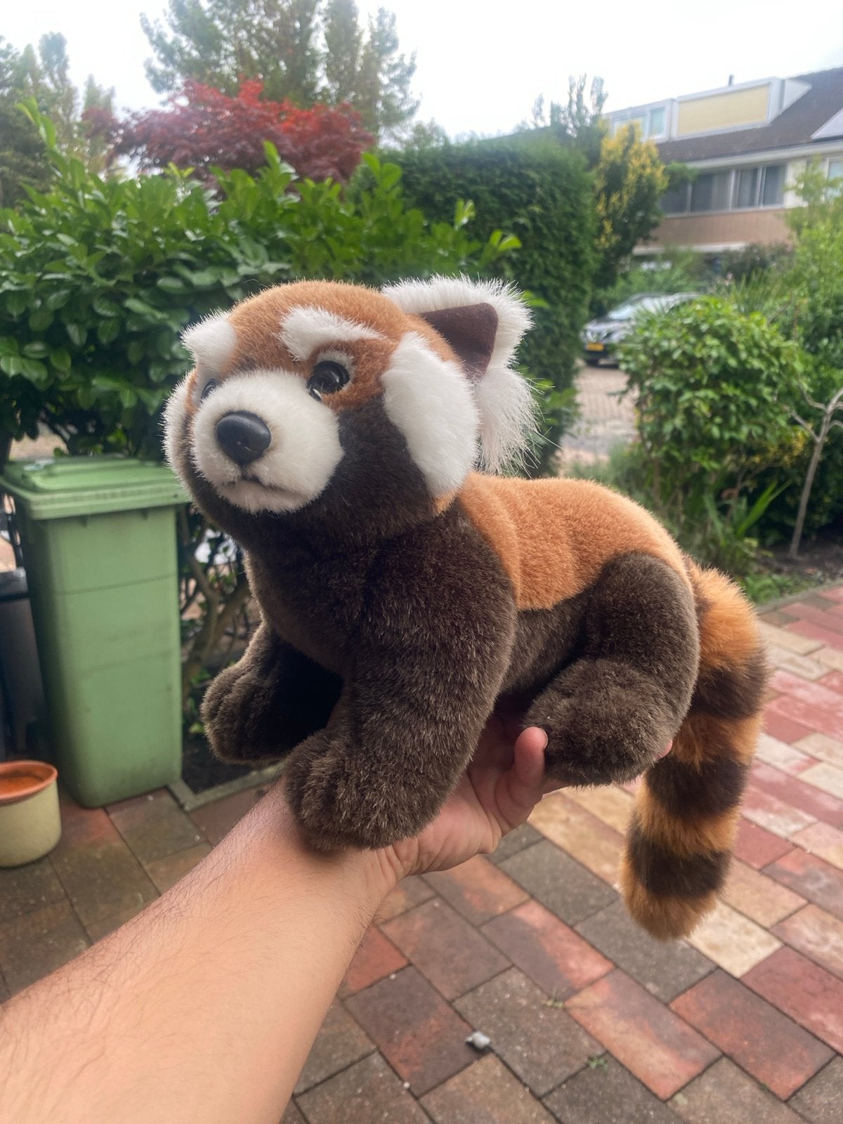 Schattige Rode Panda Knuffel - Zo goed als nieuw, Ophalen, Overige merken, Overige karakters, Overige typen