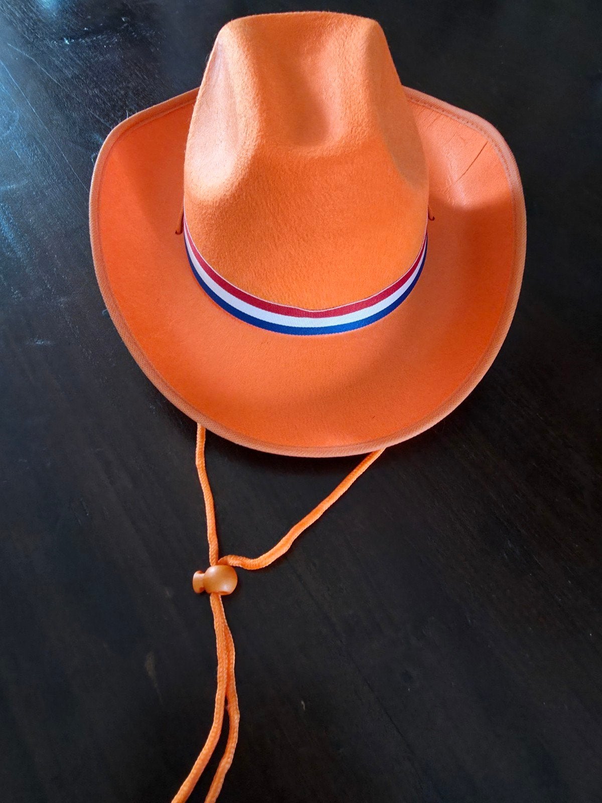 Oranje Cowboyhoed met Nederlandse Vlag Band, Hoed, One size fits all, Ophalen of Verzenden, Onbekend