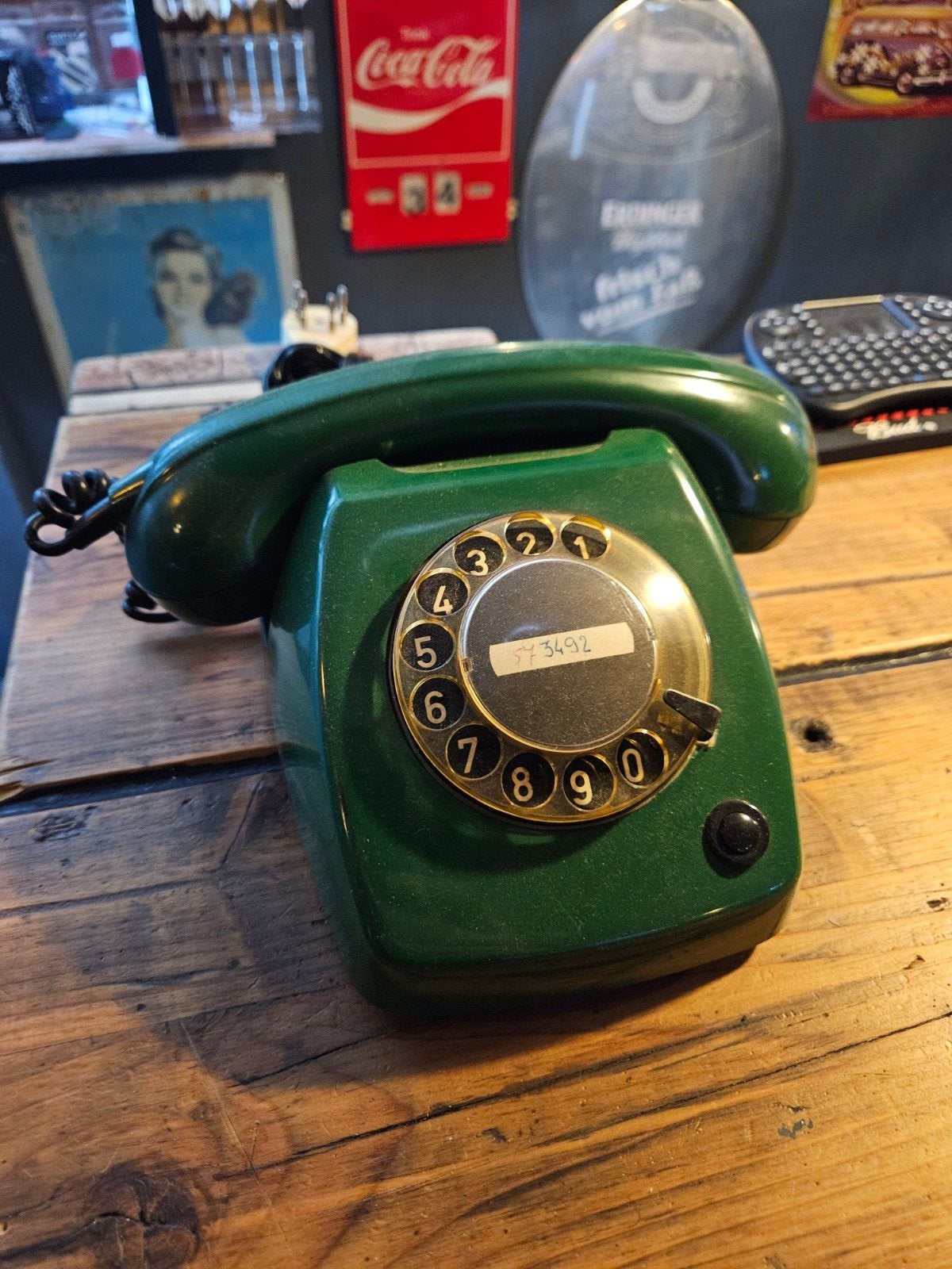 Vintage PTT T65 de Luxe SMARAGD Telefoon - Groen (m2457061404) — Antiek ...
