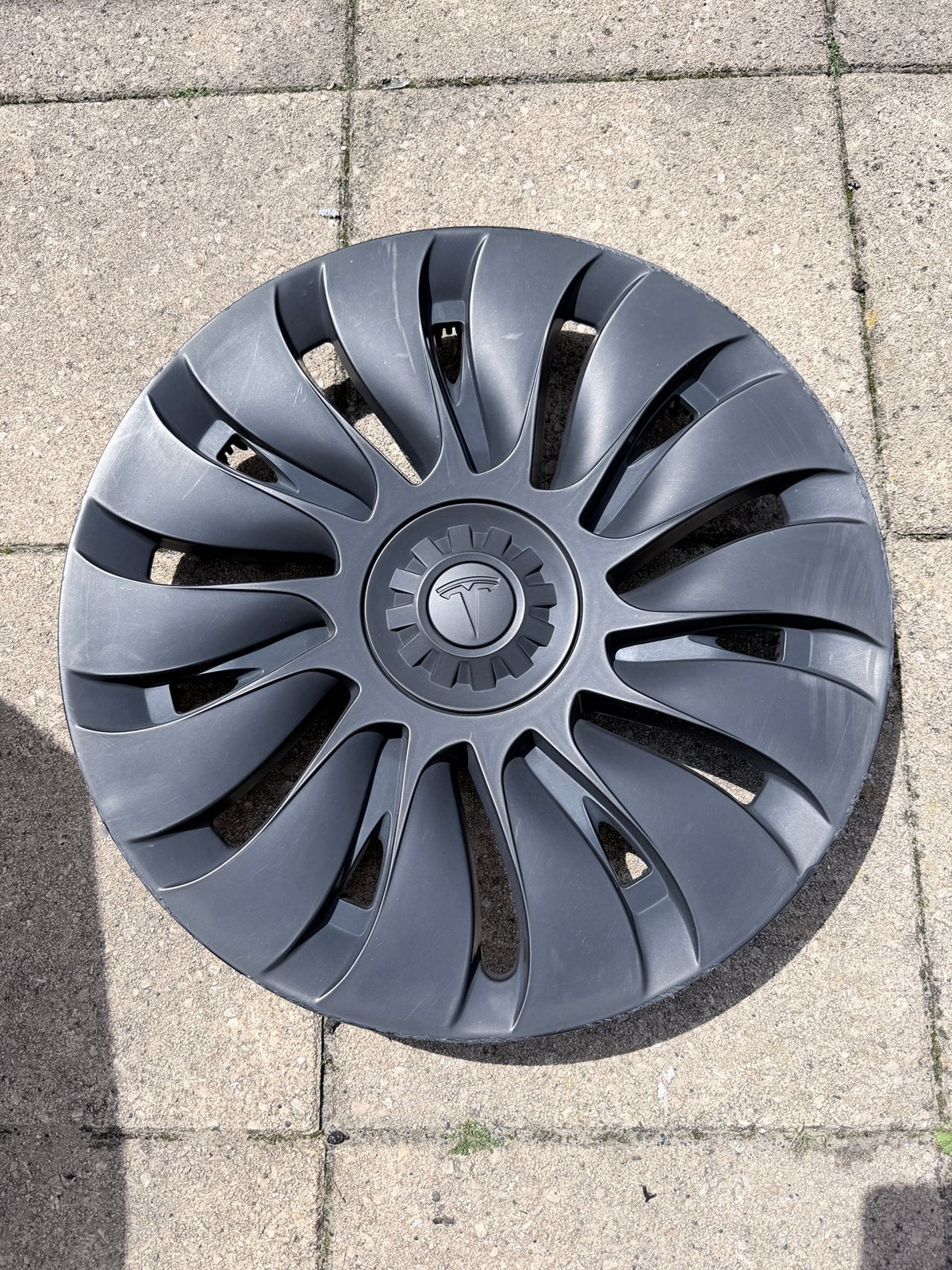 Tesla Y 3x wieldoppen gebruikt, Auto diversen, Wieldoppen, Ophalen of Verzenden, Gebruikt