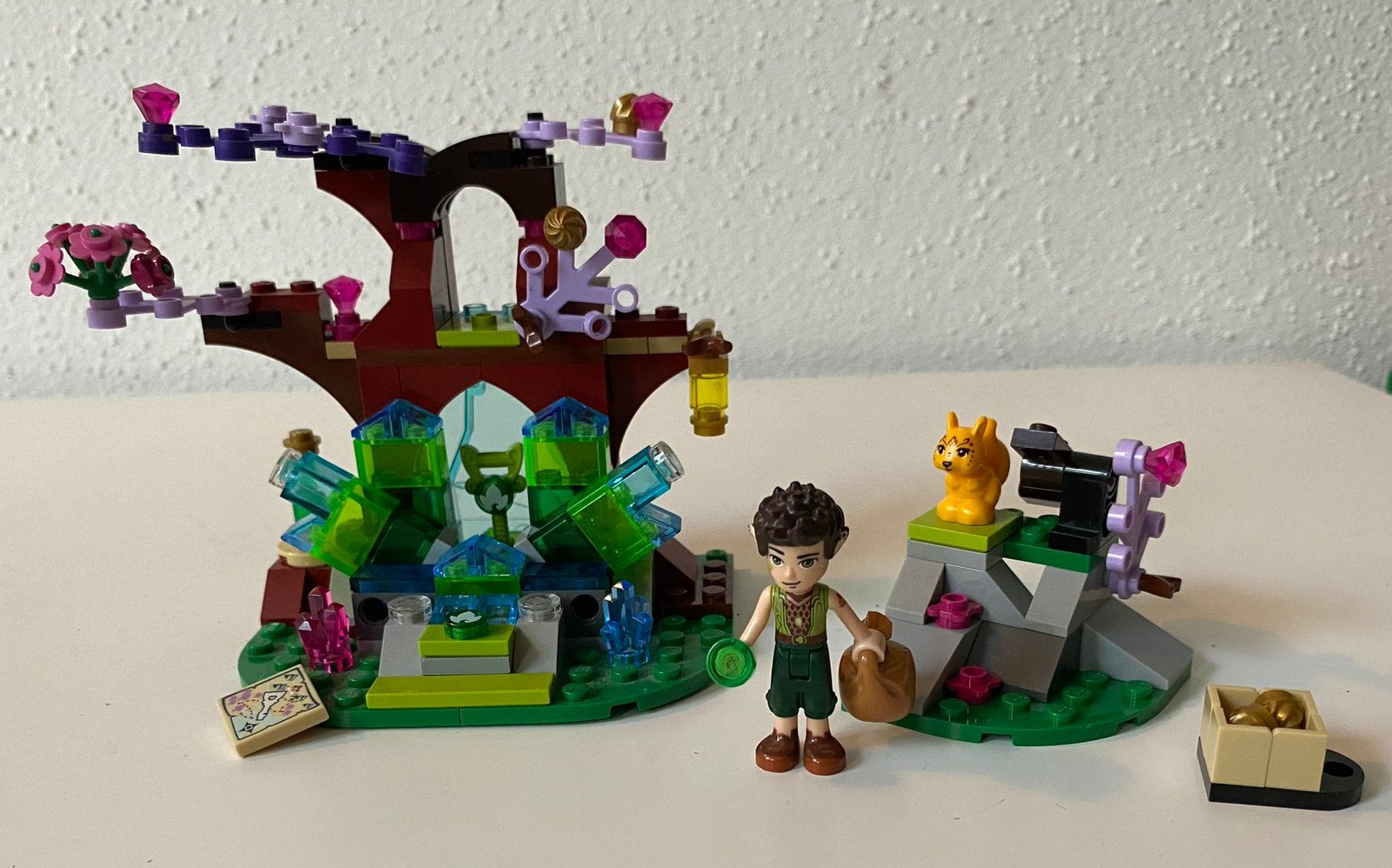 Lego Elves 41076 Farran en de Kristalgrot - Compleet, Gebruikt, Overige thema's, Lego, Ophalen of Verzenden