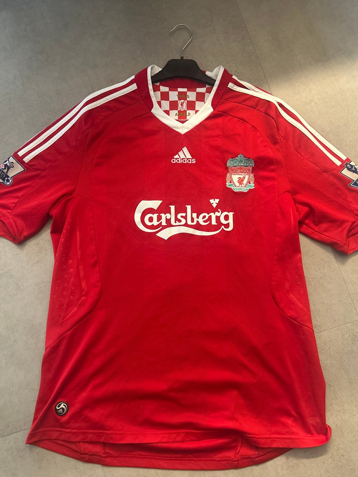 Liverpool Thuisshirt 2007-2008 Torres #9 Adidas, Maat 56/58 (XL), Ophalen of Verzenden, Voetbal, Gedragen