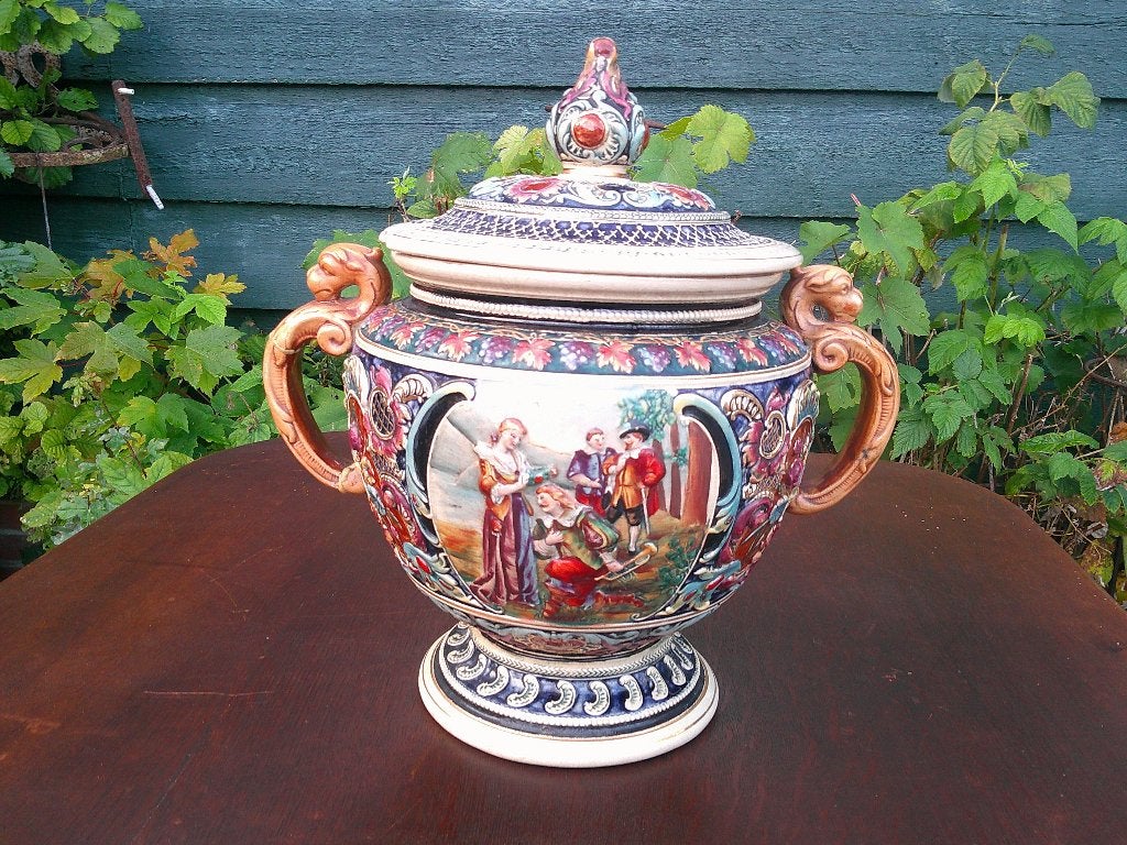 dekselpot - aardewerk, Ophalen of Verzenden