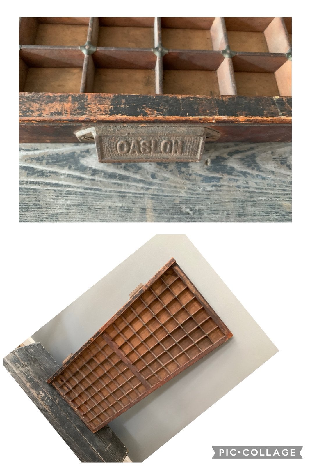 Antieke letterbak, Ophalen