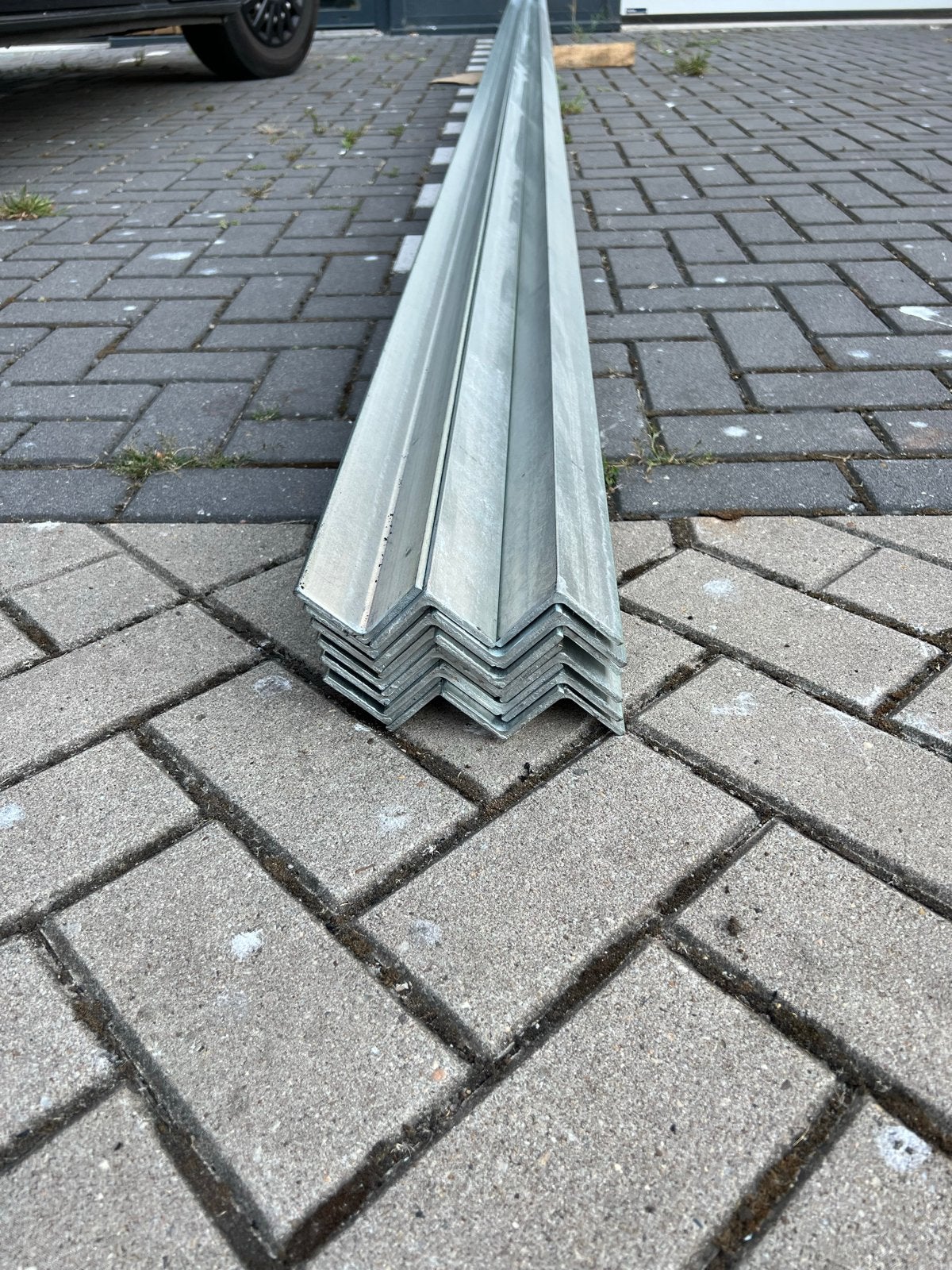 Staal hoekprofielen hoeklijn nieuw! - Gegalvaniseerd 50x50x5, Ophalen, Gebruikt, IJzer