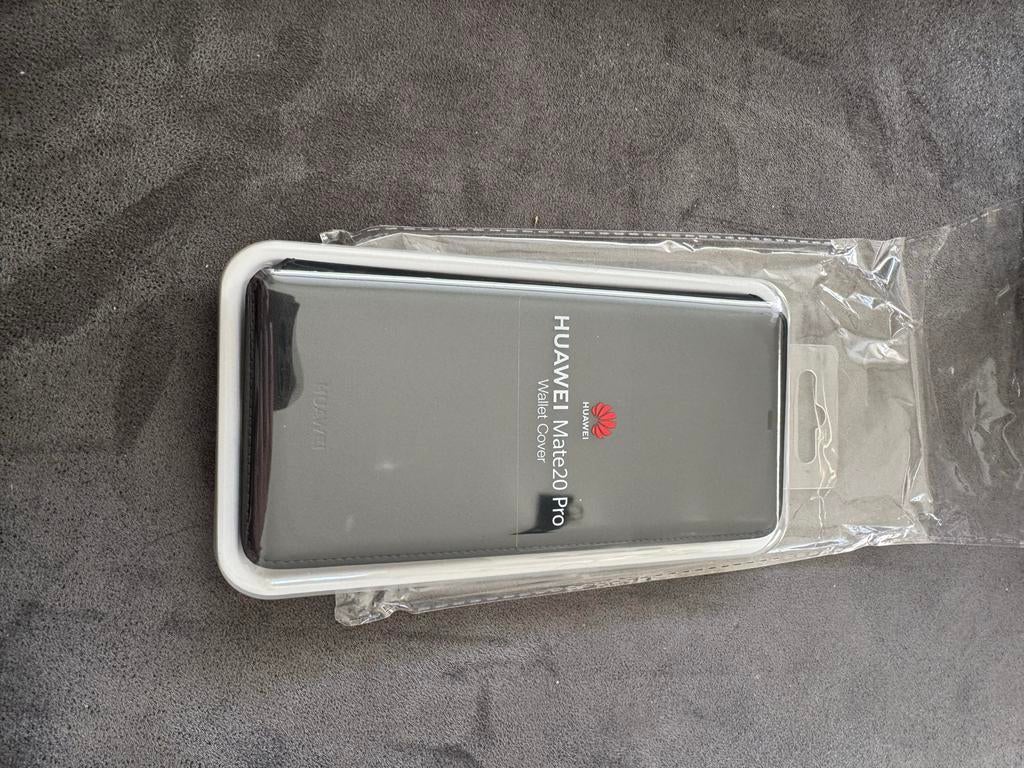 Originele Huawei Mate 20 Pro Wallet Cover - Zwart, Ophalen of Verzenden, Nieuw, Hoesje of Tasje