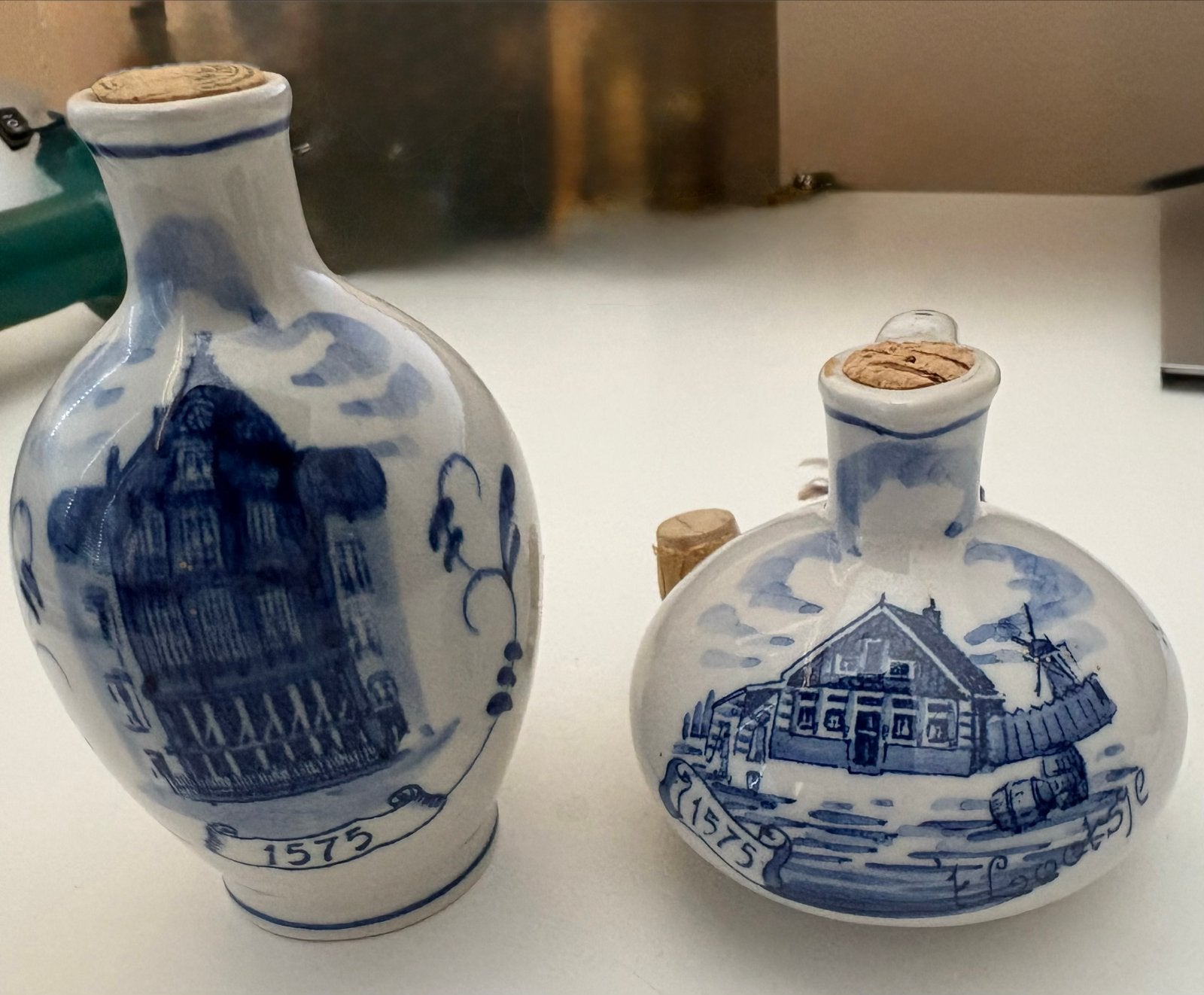 Set van 2 Bols Delfts Blauw Jenever Kruiken - incl. drank, Ophalen of Verzenden