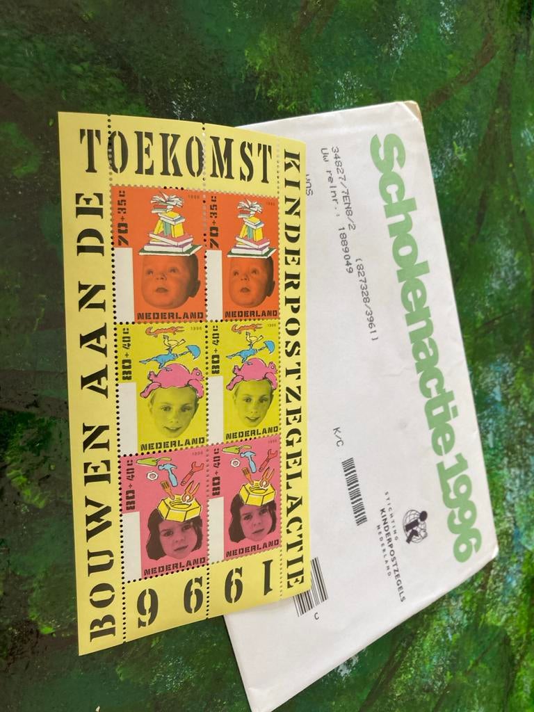Kinderpostzegelactie 1996 velletje, Ophalen of Verzenden, Na 1940, Postfris