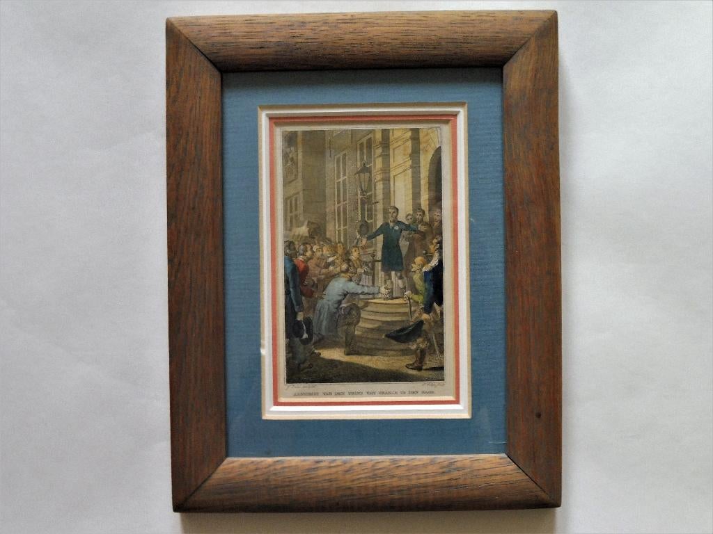 Aankomst Den Prins van Oranje in Den Haag Willem I Koning, Antiek en Kunst, Ophalen of Verzenden