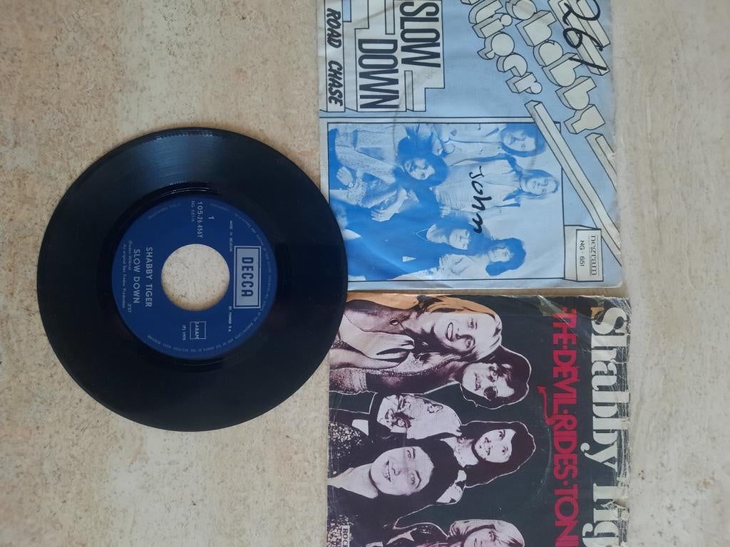 3x vinyl singel van Shabby Tiger, Ophalen of Verzenden, Zo goed als nieuw, Overige formaten