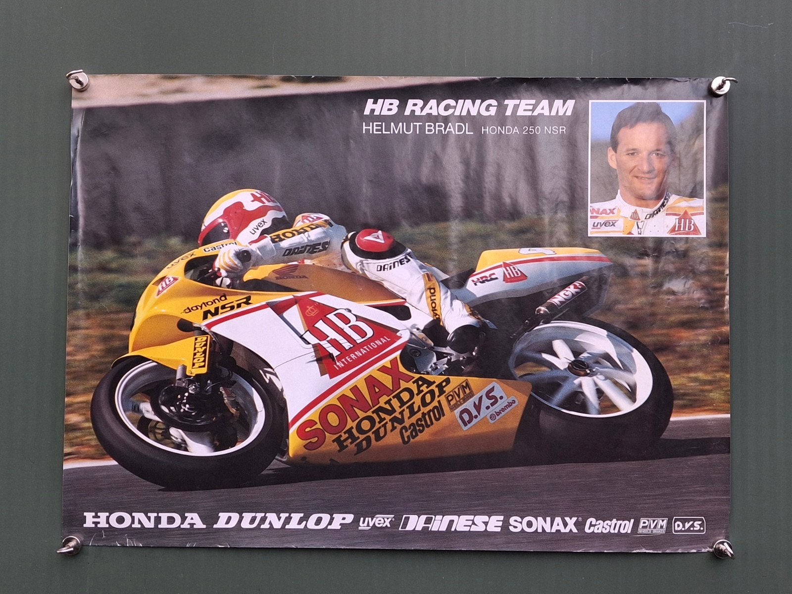 HB Racing Team Honda NSR / Helmut Bradl, Motoren, Ophalen of Verzenden, Honda