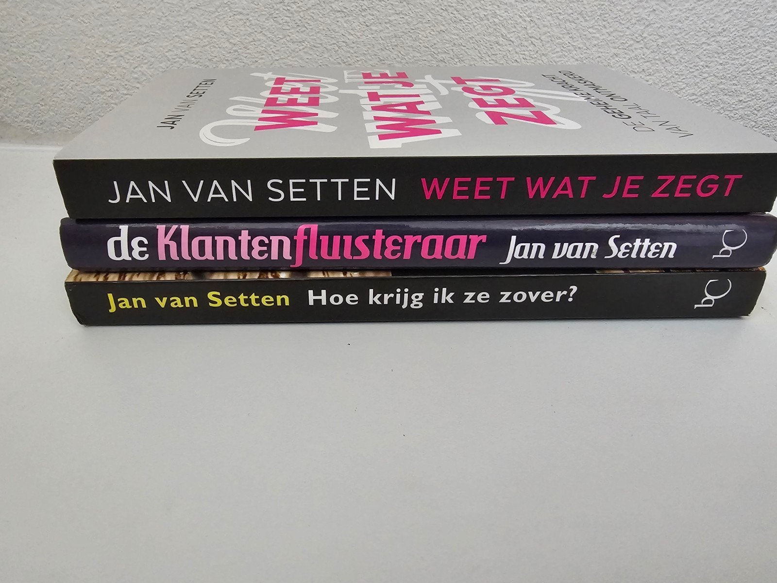 Boeken Jan van Setten Weet wat je zegt, de Klantenfluistera, Ophalen of Verzenden, Gelezen, Jan van Setten