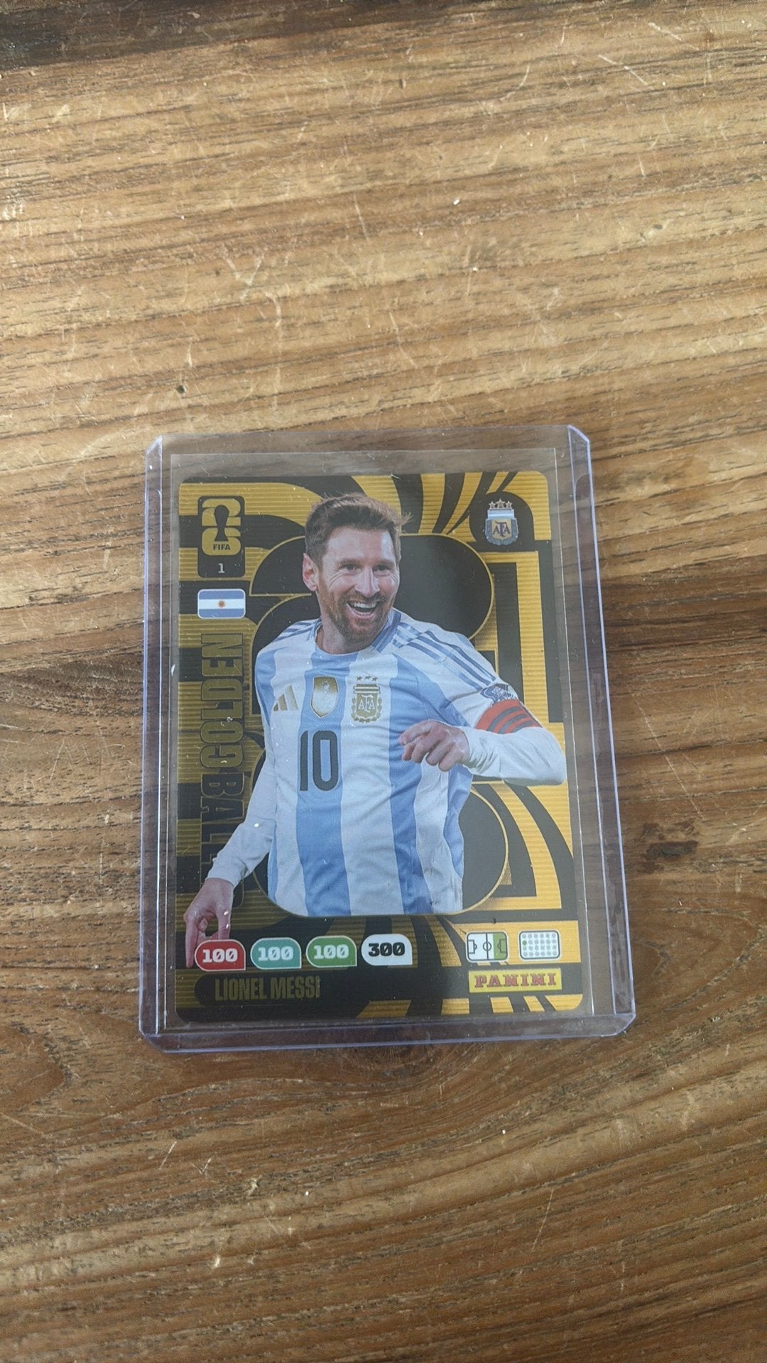 Lionel Messi - Panini Adrenalyn WK 2026 Golden Baller, Ophalen of Verzenden, Nieuw, Plaatje