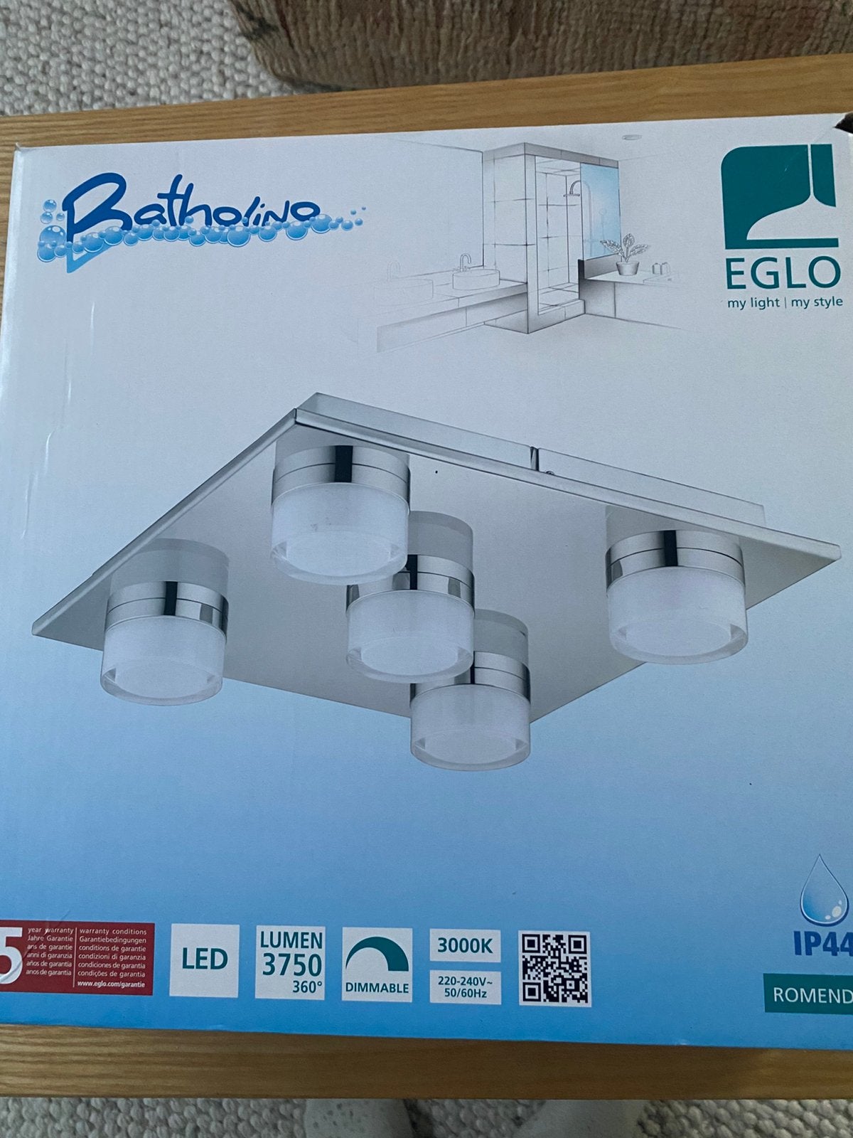 Badkamerlamp batholino nieuw, Ophalen, Nieuw