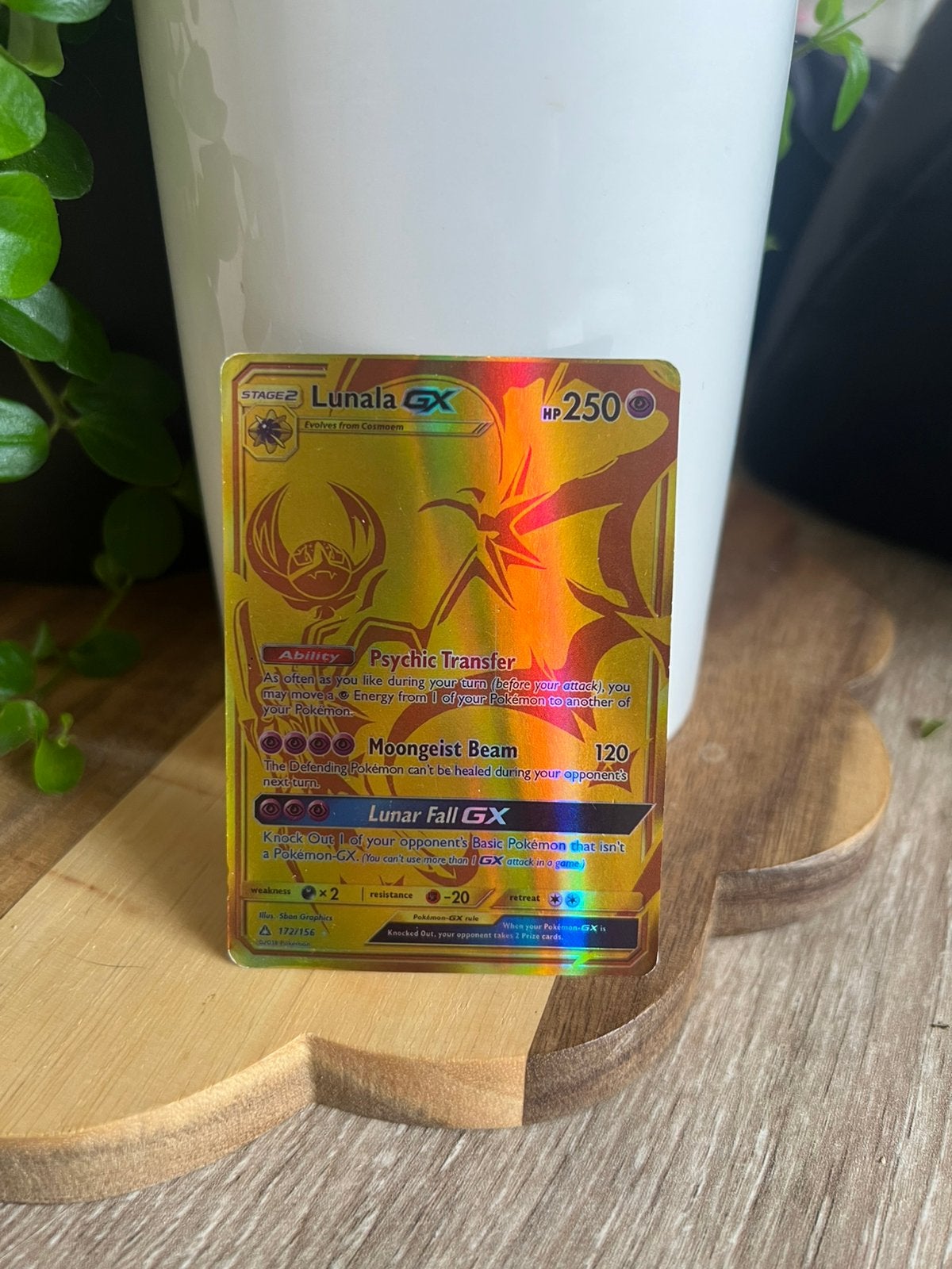 Lunala gx 172/156 Pokemon, Ophalen of Verzenden, Zo goed als nieuw