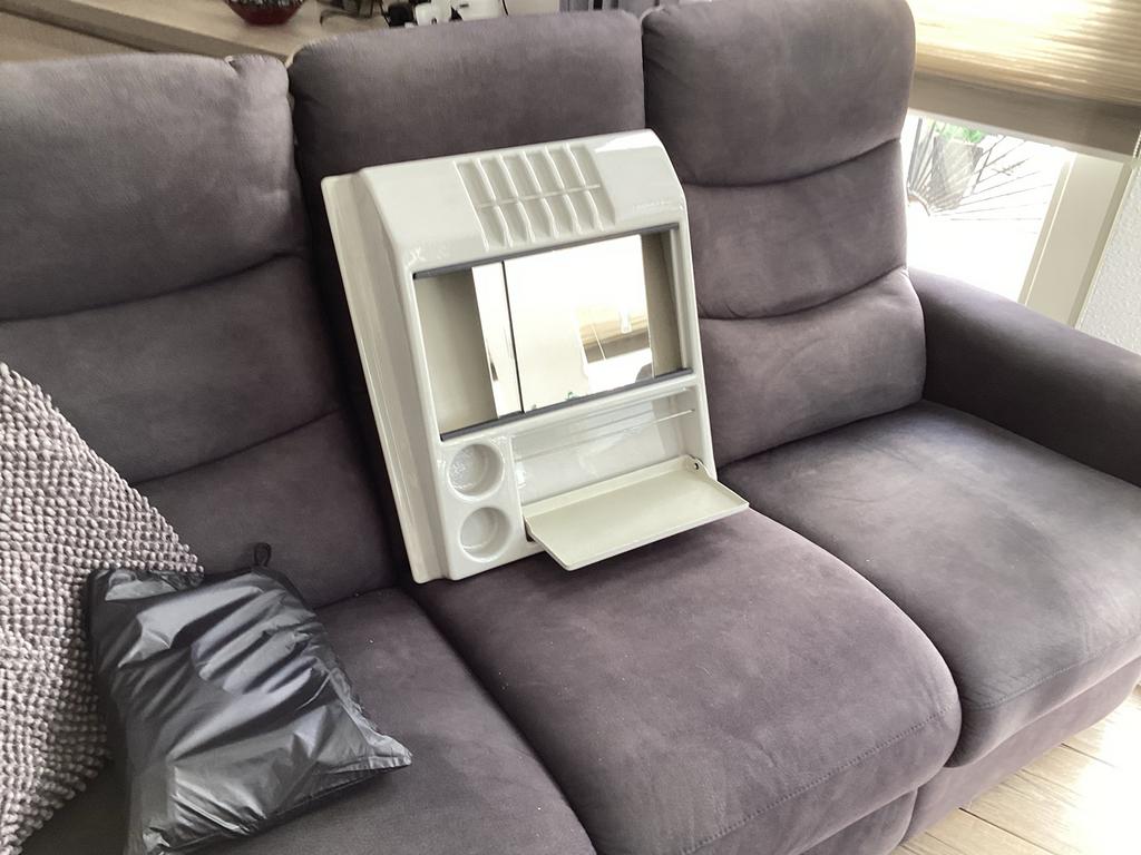 Vintage badkamerkastje met spiegel en opbergvakken, Minder dan 50 cm, Ophalen of Verzenden, Minder dan 25 cm, Minder dan 100 cm