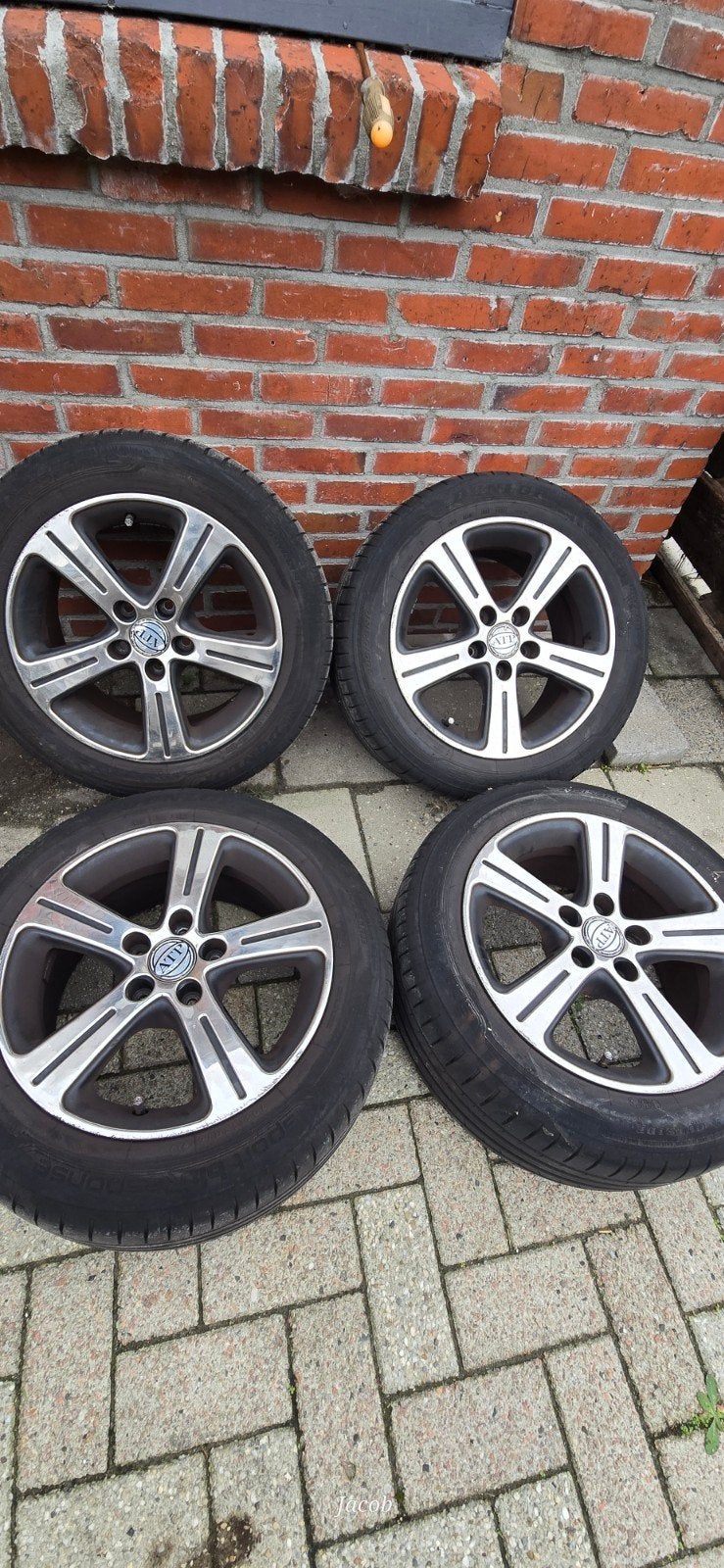 5x112 ATP velgen met Dunlop zomerbanden 205/55/16, Auto-onderdelen, Banden en Velgen, Ophalen, Gebruikt, 16 inch, Banden en Velgen