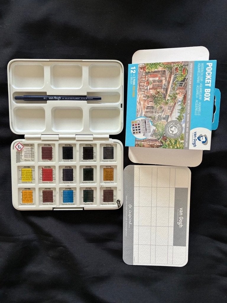 Van Gogh aquarelbox, Hobby en Vrije tijd, Ophalen, Nieuw, Waterverf