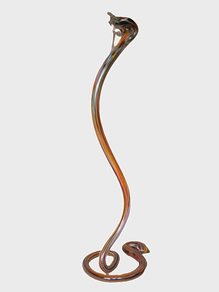 Prachtige slang Cobra Murano (slang uit glas), Antiek en Kunst, Ophalen