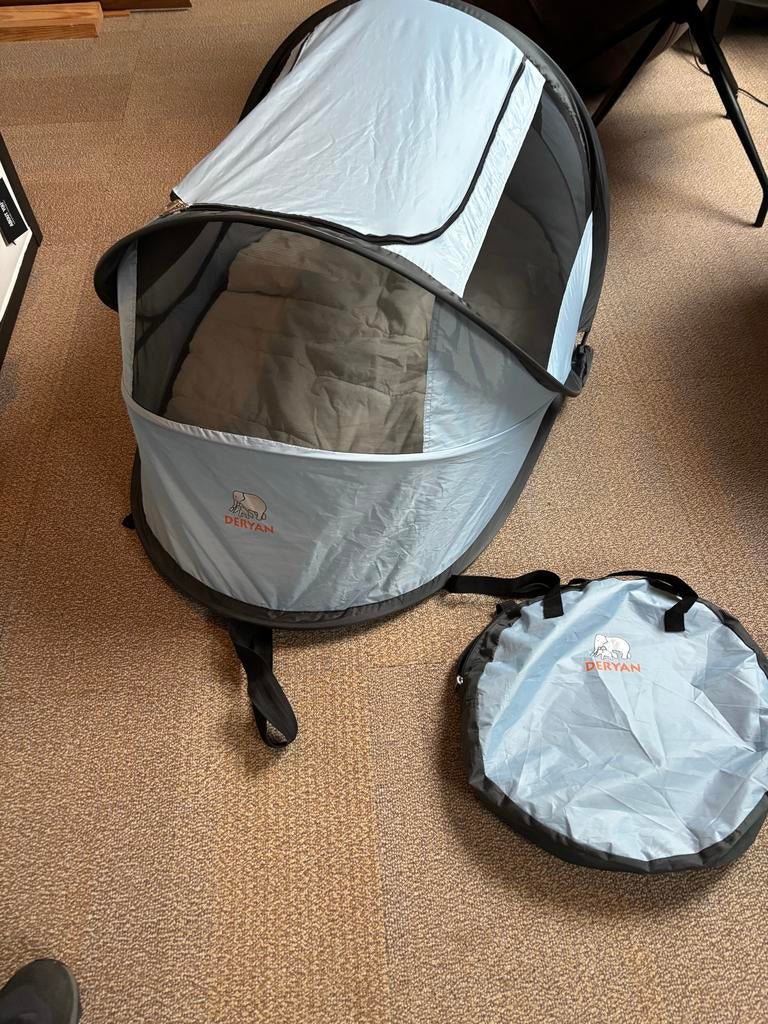 Deryan Baby Box Tentje - Ideaal voor Reizen en Thuis, Ophalen of Verzenden, Zo goed als nieuw, Rechthoekig