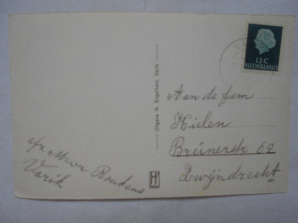 Varik, Grotestraat mooie kaart van het Gelderse dorp Varik, Verzamelen, Ansichtkaarten | Nederland, Ophalen of Verzenden, 1960 tot 1980
