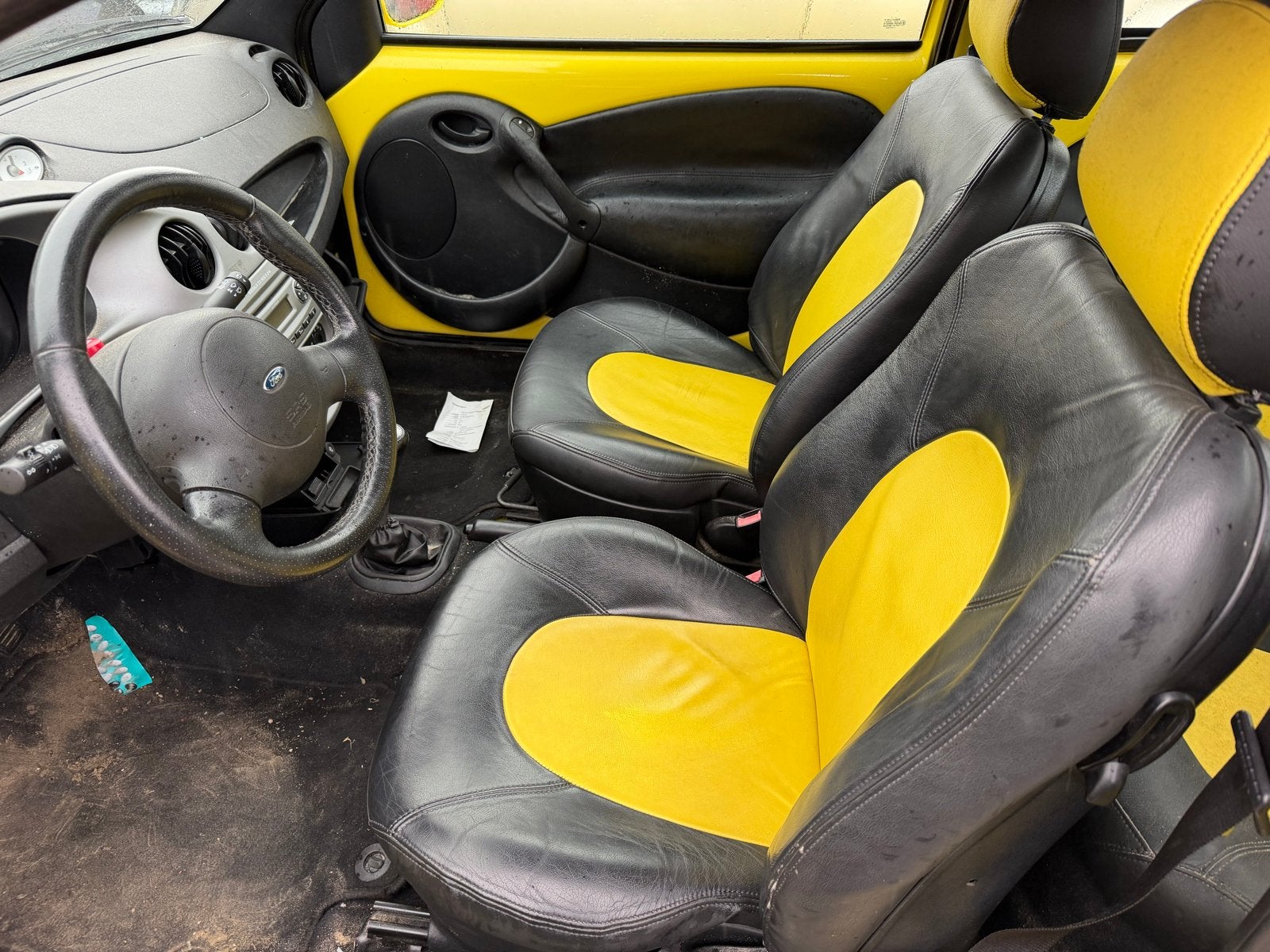 Lederen interieur Ford Ka - Zwart/Geel, Ophalen of Verzenden, Gebruikt, Ford