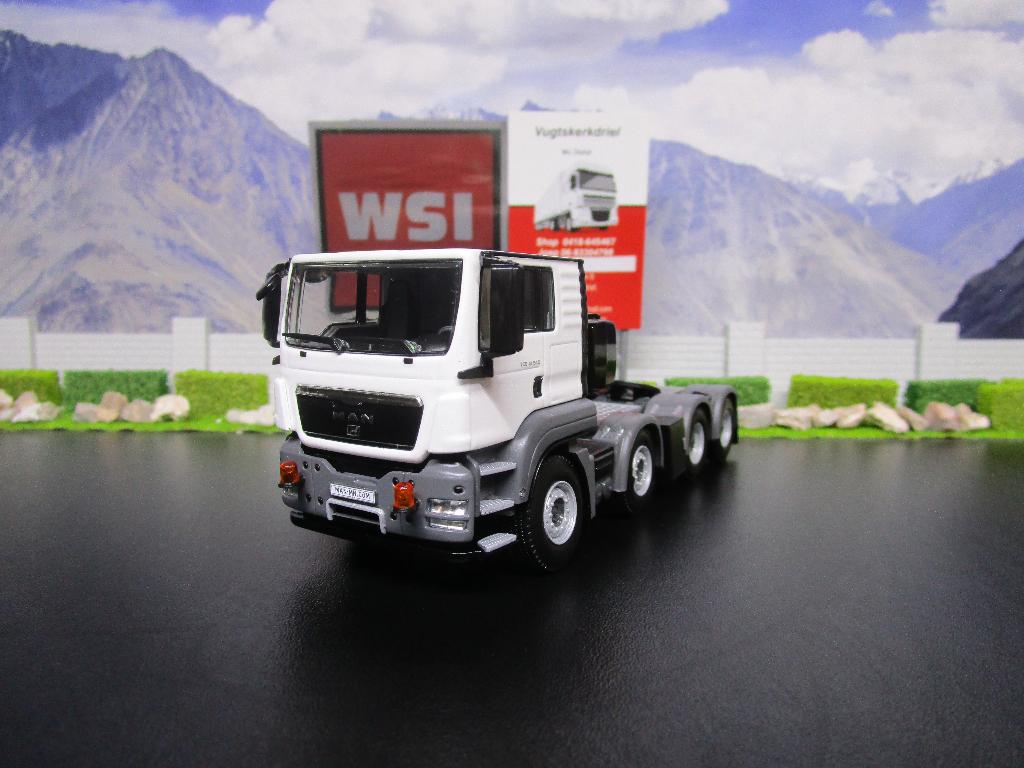 Wsi 03-1119 White Line , MAN TGS L Flatroof 8x4, Hobby en Vrije tijd, Modelauto's | 1:50, Ophalen, Nieuw, Bus of Vrachtwagen, Wsi