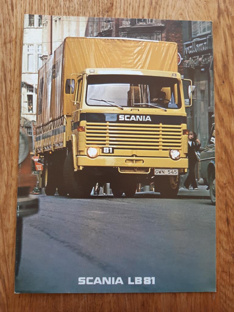 Scania LB81 Folder 1977, Boeken, Ophalen of Verzenden, Zo goed als nieuw, Overige merken, Scania
