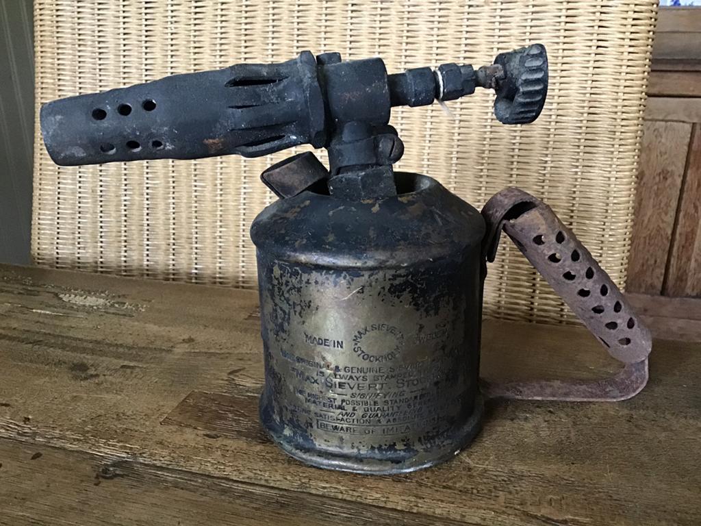 Vintage gasbrander soldeerbrander Sievert Zweden, Antiek en Kunst, Ophalen of Verzenden